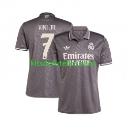 Camisola Real Madrid VINI JR 7 Homem Terceiro equipamento 2024-2025 Mangas Curtas