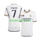 Camisola Real Madrid Vinicius Junior 7 Homem Equipamento principal 2023-2024 Mangas Curtas