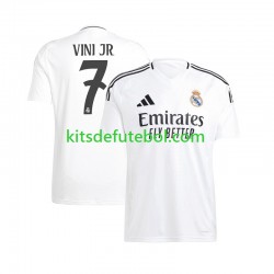 Camisola Real Madrid Vinicius Junior 7 Homem Equipamento principal 2024-2025 Mangas Curtas