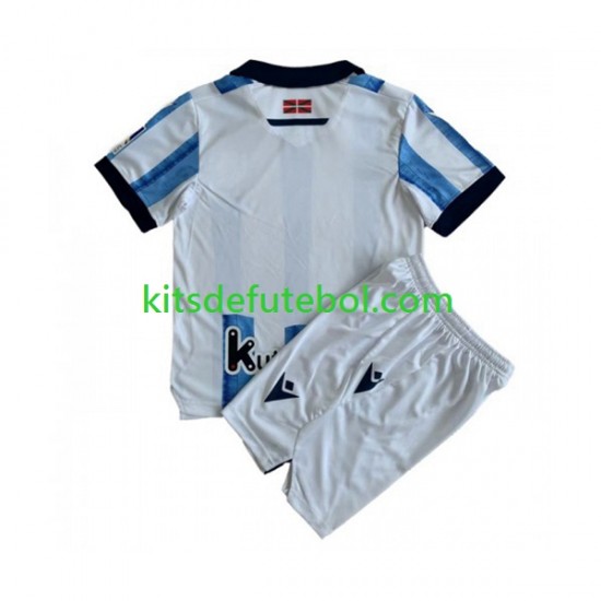 Camisola Real Sociedad Criança Equipamento principal 2023-2024 Mangas Curtas