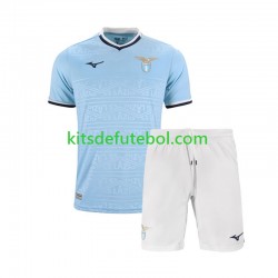 Camisola SS Lazio Criança Equipamento principal 2024-2025 Mangas Curtas