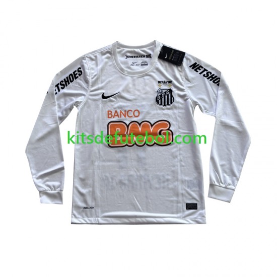 Camisola Retrô Santos FC Neymar JR 11 - Homem Equipamento principal 2011 2012 Mangas Compridas