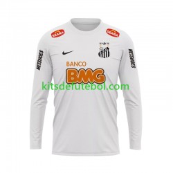 Camisola Retrô Santos FC - Homem Equipamento principal 2011 2012 Mangas Compridas