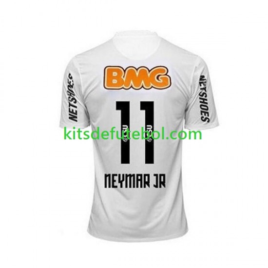Camisola Retrô Santos Neymar JR 11 - Homem Equipamento principal 2011 2012 Mangas Curtas