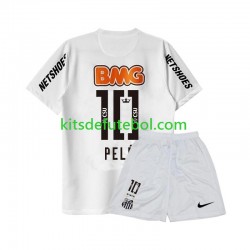 Camisola Retrô Santos PELE 10 - Criança Equipamento principal 2011 2012 Mangas Curtas