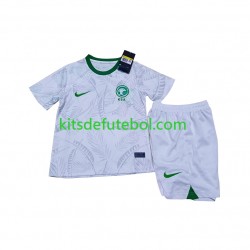 Camisola Seleção da Saudita Criança Equipamento principal Mundial 2022 Mangas Curtas