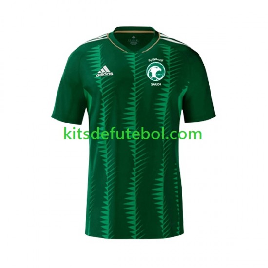 Camisola Seleção da Saudita Homem Equipamento principal 2023 Mangas Curtas