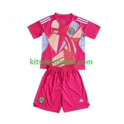 Camisola de Guarda-redes Seleção da Escocesa Criança Terceiro equipamento Europeu 2024 Mangas Curtas