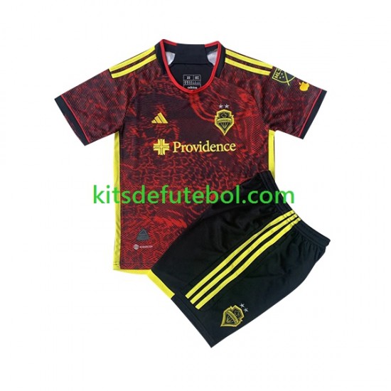 Camisola Seattle Sounders FC Criança Equipamento alternativo 2023 Mangas Curtas