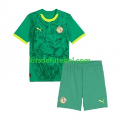 Camisola Seleção da Senegalesa Criança Equipamento alternativo 2025 Mangas Curtas