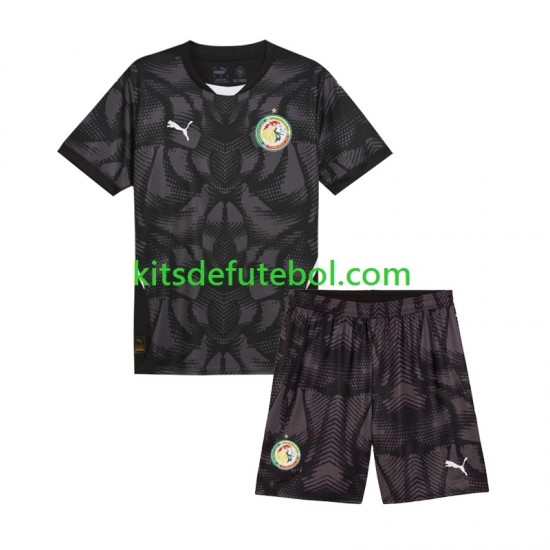 Camisola de Guarda-redes Seleção da Senegalesa Criança Equipamento alternativo 2025 Mangas Curtas