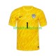 Camisola de Guarda-redes Seleção da Eslovena Amarelo Jan Oblak 1 Homem Equipamento principal Europeu 2024 Mangas Curtas