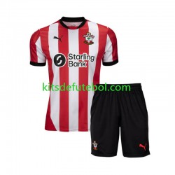 Camisola Southampton Criança Equipamento principal 2024-2025 Mangas Curtas