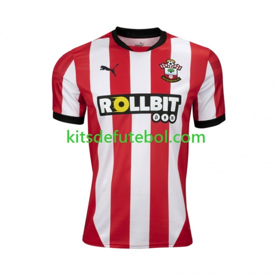 Camisola Southampton Homem Equipamento principal 2024-2025 Mangas Curtas