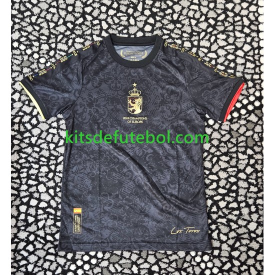 Camisola Seleção da Espanhola Champions Of Europe Homem 2024 Mangas Curtas