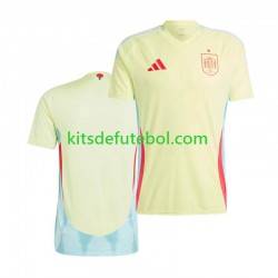 Camisola Seleção da Espanhola Homem Equipamento alternativo Europeu 2024 Mangas Curtas