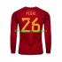 Camisola Seleção da Espanhola PEDRI 26 Homem Equipamento principal Mundial 2022 Mangas Compridas