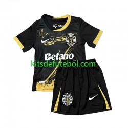 Camisola Sporting CP Criança Quarto equipamento 2024-2025 Mangas Curtas