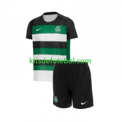 Camisola Sporting CP Criança Equipamento principal 2024-2025 Mangas Curtas