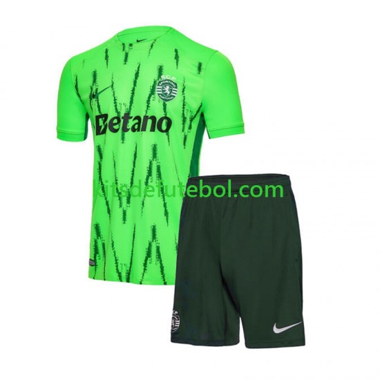 Camisola Sporting CP Criança Terceiro equipamento 2024-2025 Mangas Curtas
