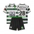 Camisola Retrô Sporting CP Cristiano Ronaldo 28 Criança Equipamento principal 2001 2003 Mangas Curtas