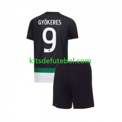 Camisola Sporting CP Gyokeres 9 Criança Equipamento principal 2024-2025 Mangas Curtas