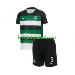 Camisola Sporting CP Gyokeres 9 Criança Equipamento principal 2024-2025 Mangas Curtas