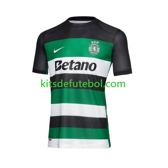 Camisola Sporting CP Homem Equipamento principal 2024-2025 Mangas Curtas