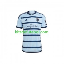 Camisola Sporting Kansas City Homem Equipamento principal 2023-2024 Mangas Curtas