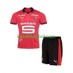 Camisola Stade Rennais Criança Equipamento principal 2023-2024 Mangas Curtas