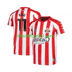 Camisola Sunderland Chris Rigg 11 Homem Equipamento principal 2024-2025 Mangas Curtas