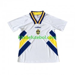 Camisola Retrô Seleção da Sueca Homem Equipamento alternativo 1994 Mangas Curtas