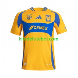 Camisola Tigres UANL Homem Equipamento principal 2024-2025 Mangas Curtas