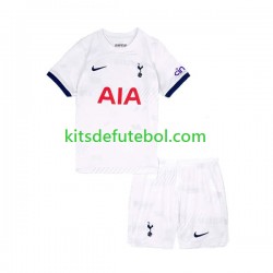 Camisola Tottenham Hotspur Criança Equipamento principal 2023-2024 Mangas Curtas
