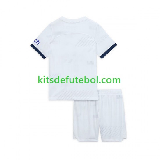 Camisola Tottenham Hotspur Criança Equipamento principal 2023-2024 Mangas Curtas