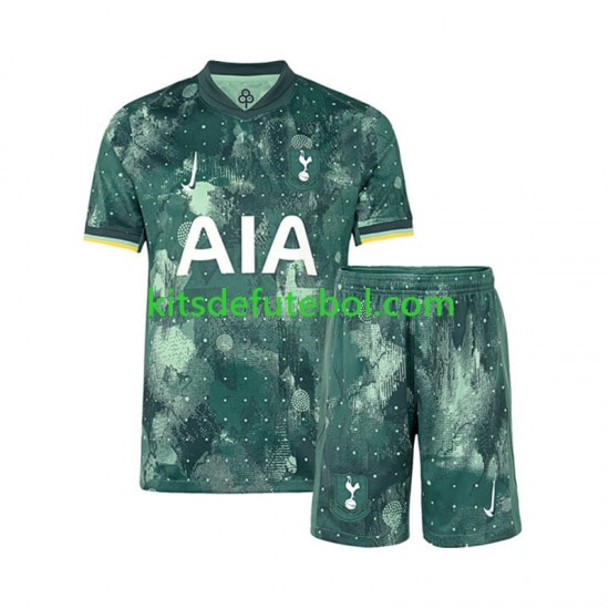 Camisola Tottenham Hotspur Criança Terceiro equipamento 2024-2025 Mangas Curtas
