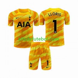 Camisola de Guarda-redes Tottenham Hotspur Laranja Hugo Criança Equipamento alternativo 2023-2024 Mangas Curtas