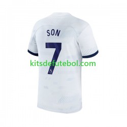 Camisola Tottenham Hotspur Son Heung-min 7 Homem Equipamento principal 2023-2024 Mangas Curtas