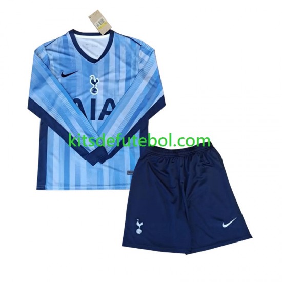 Camisola Tottenham Spurs Criança Equipamento alternativo 2024-2025 Mangas Compridas