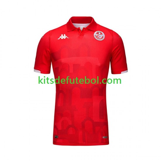 Camisola Seleção da Tunisiana Homem Equipamento principal 2023-2024 Mangas Curtas