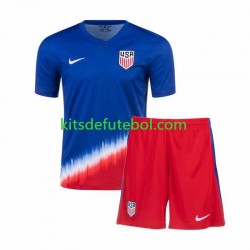 Camisola Seleção da Estados Unidos Criança Equipamento alternativo 2024 Mangas Curtas
