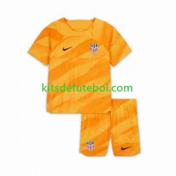 Camisola de Guarda-redes Seleção da Estados Unidos Criança Equipamento alternativo 2023-2024 Mangas Curtas