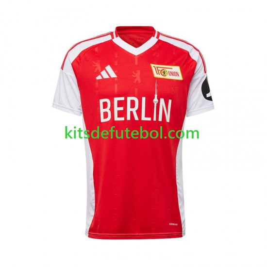 Camisola Union Berlin Homem Equipamento principal 2024-2025 Mangas Curtas