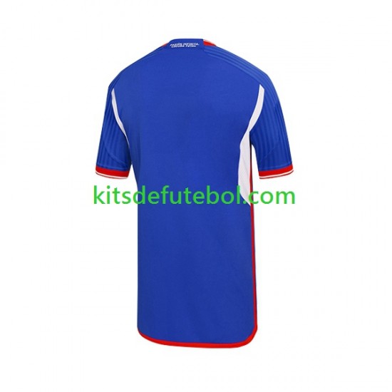 Camisola Universidad de Chile Homem Equipamento principal 2023 Mangas Curtas