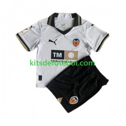 Camisola Valencia CF Criança Equipamento principal 2023-2024 Mangas Curtas
