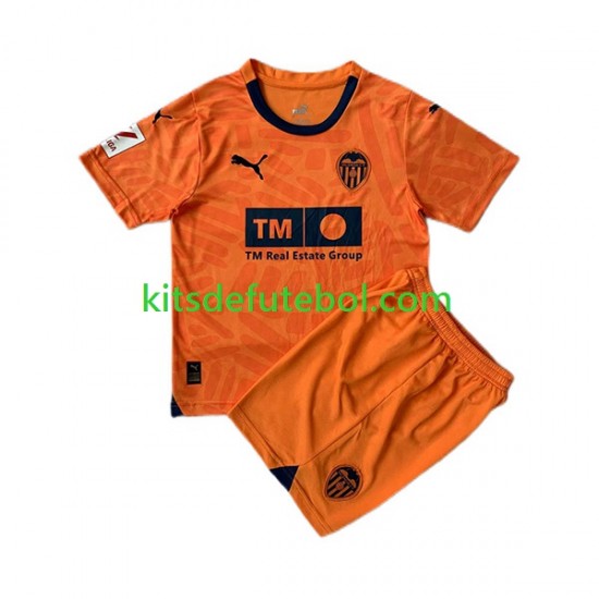 Camisola Valencia CF Criança Terceiro equipamento 2023-2024 Mangas Curtas