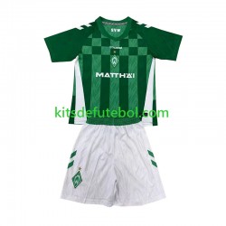 Camisola Werder Bremen Criança Equipamento principal 2024-2025 Mangas Curtas