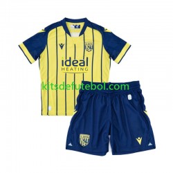 Camisola West Bromwich Albion Criança Equipamento alternativo 2024-2025 Mangas Curtas
