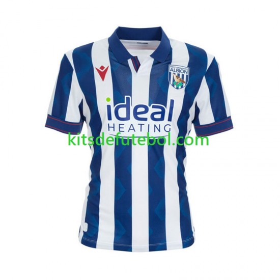 Camisola West Bromwich Albion Homem Equipamento principal 2024-2025 Mangas Curtas