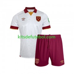 Camisola West Ham United Criança Terceiro equipamento 2024-2025 Mangas Curtas
